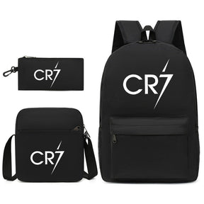 Mochila + Estojo + Lancheira Cristiano Ronaldo