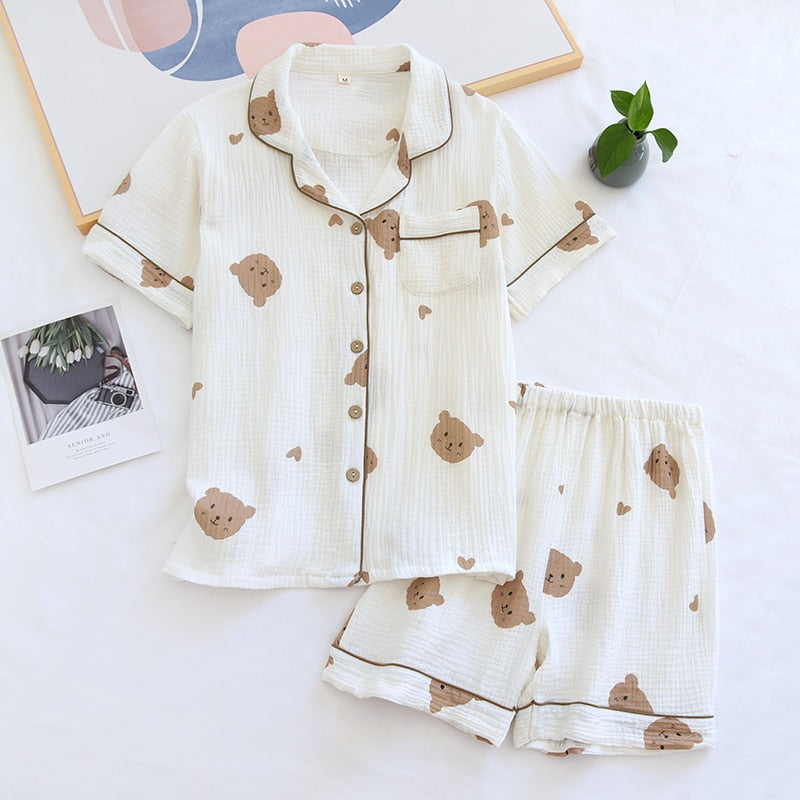 Pijama Feminino Americano Curto - Bear