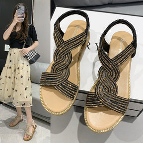 Sandália Strass Refined