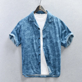 Camisa Masculina Estilo Praia
