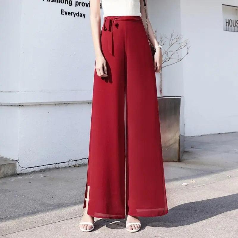 Calça em Chiffon Dupla Camada