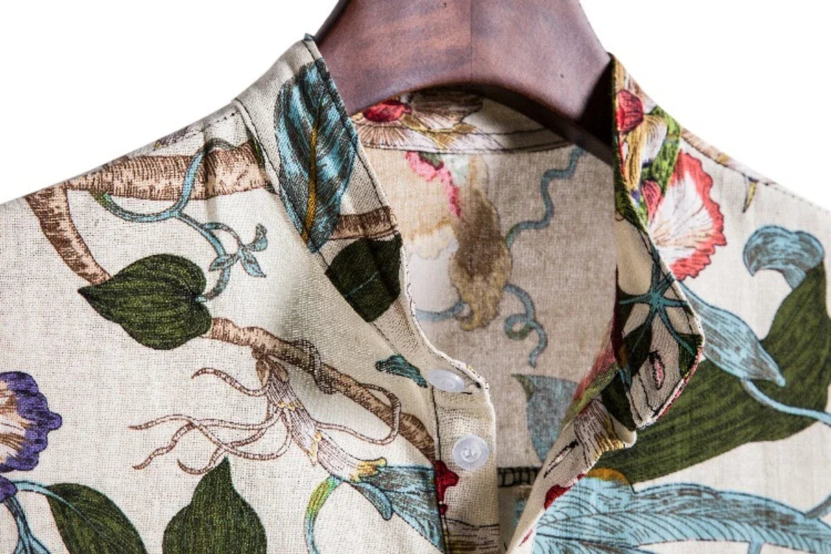Camisa Masculina Verão Tropical