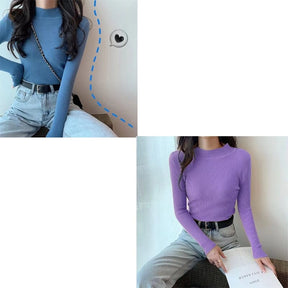 KIT 2 Blusas Canelada Gola Alta