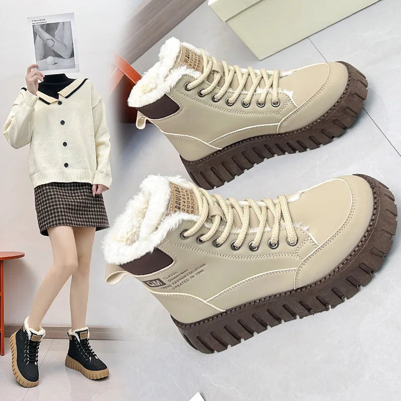 Bota de Inverno Feminina com Plataforma 2025