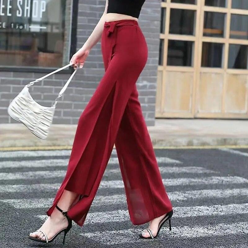 Calça em Chiffon Dupla Camada