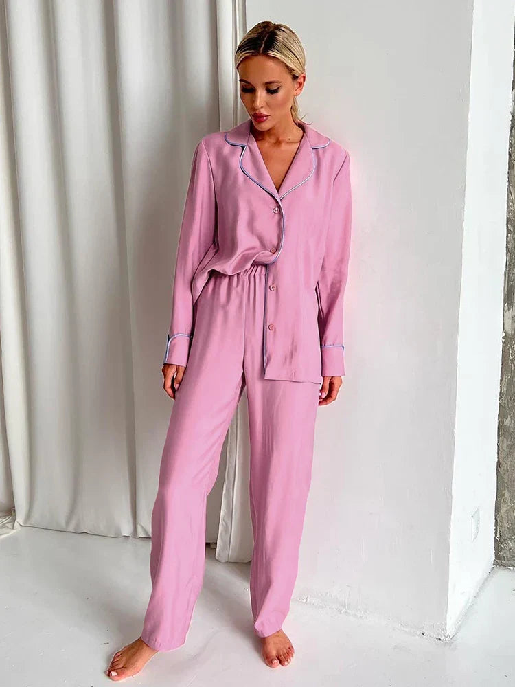 Pijama Feminino Americano  Longo - Silk