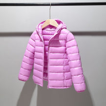 Jaqueta Infantil Puffer com Capuz Unissex