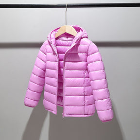 Jaqueta Infantil Puffer com Capuz Unissex