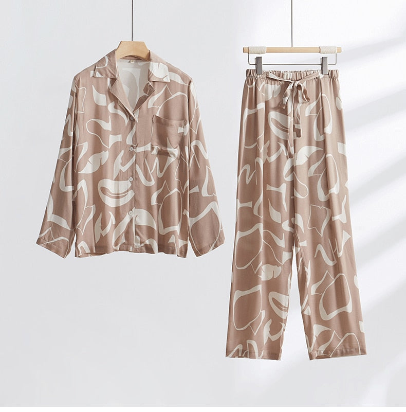 Pijama  Feminino Americano Longo - Amy