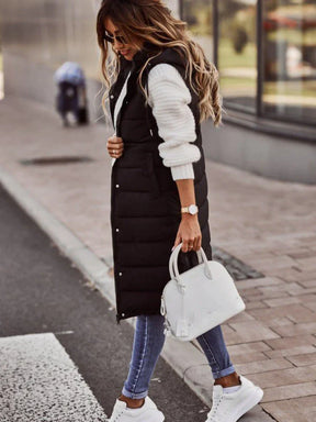 Colete Feminino Puffer Longo Feline