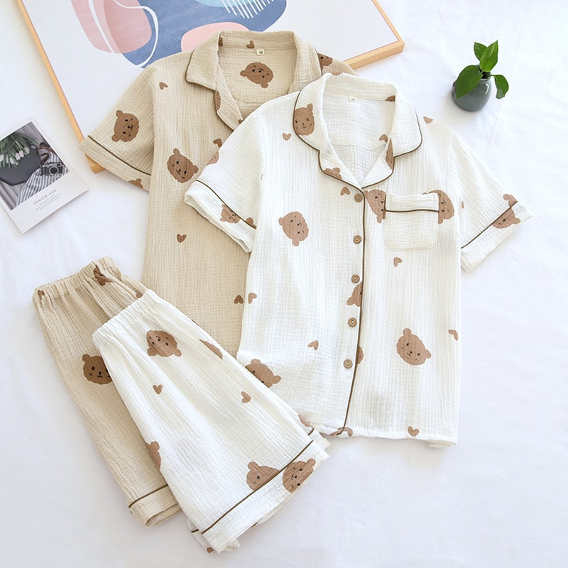 Pijama Feminino Americano Curto - Bear