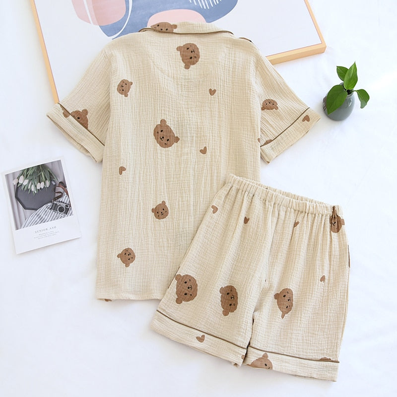 Pijama Feminino Americano Curto - Bear