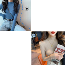 KIT 2 Blusas Canelada Gola Alta