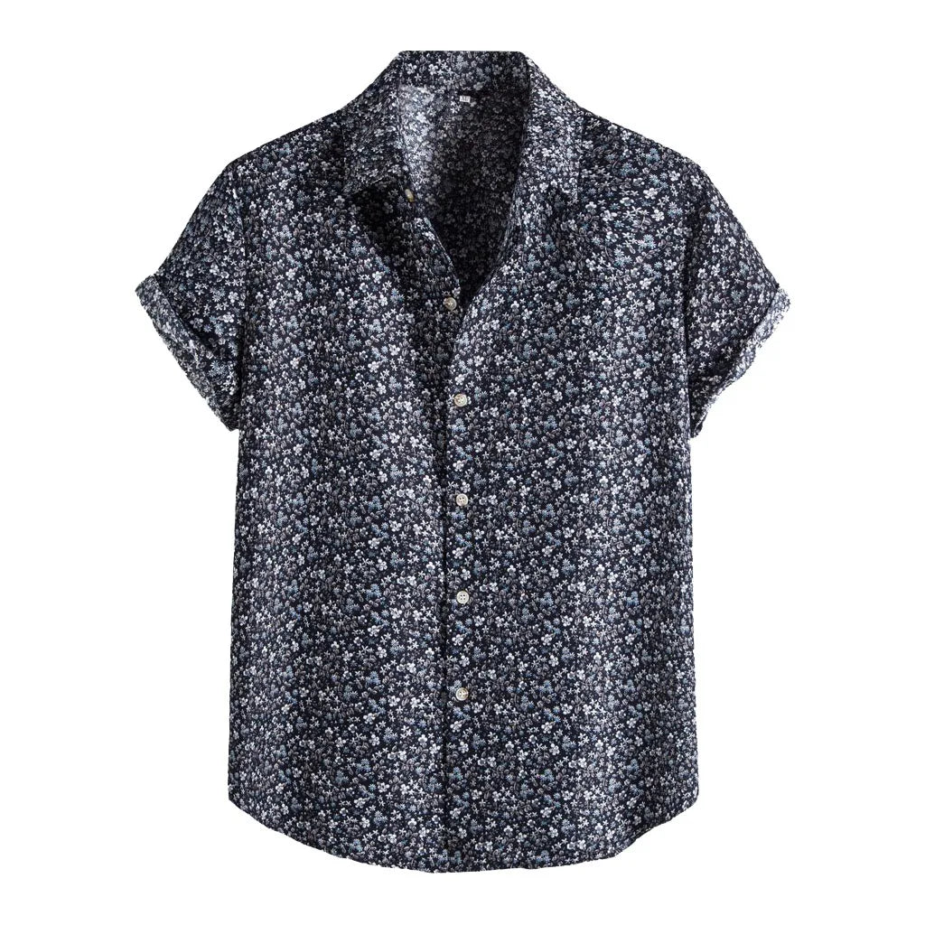 Camisa Masculina Floral Fresca