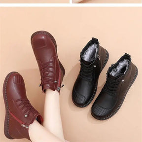 Bota Feminina Forro Confortável Zíper Lateral Inverno