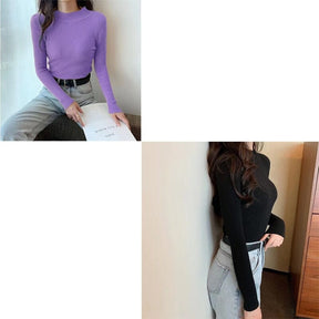 KIT 2 Blusas Canelada Gola Alta