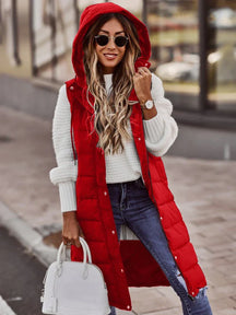 Colete Feminino Puffer Longo Feline