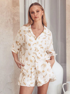 Pijama Feminino Americano Curto - Lua
