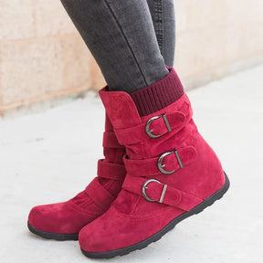 Bota Feminina Para Inverno com Fivela