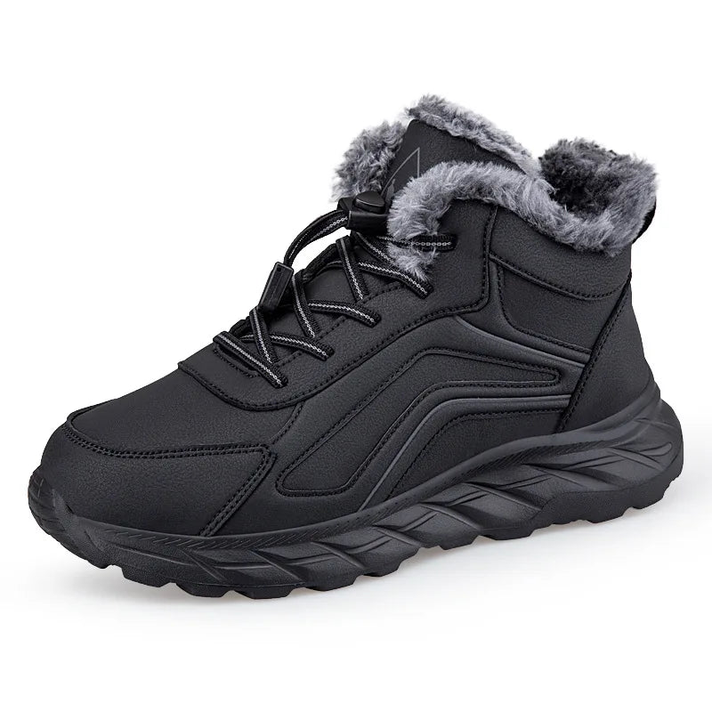 Bota Feminina de Inverno com Forro de Algodão Caminhada