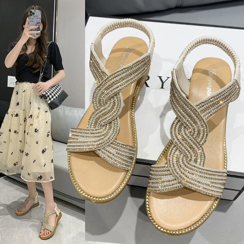 Sandália Strass Refined