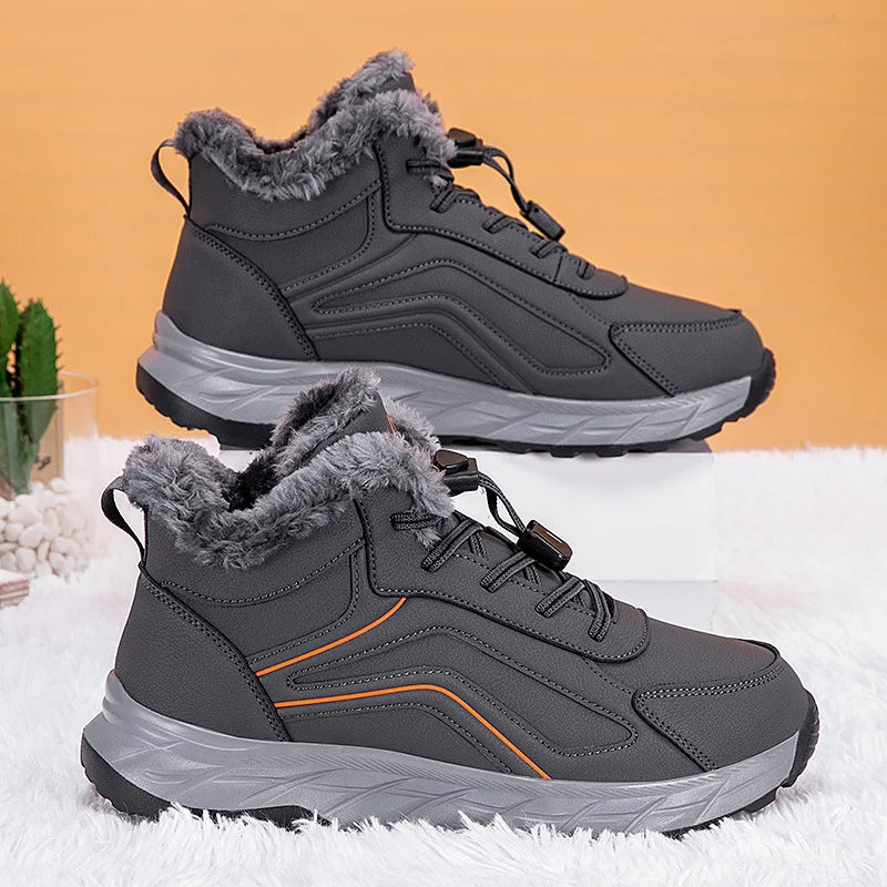 Bota Feminina de Inverno com Forro de Algodão Caminhada