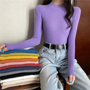 KIT 2 Blusas Canelada Gola Alta