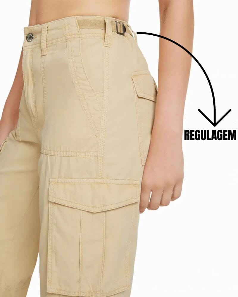 Calça Cargo - Curvas Perfeitas - Mais Vendido
