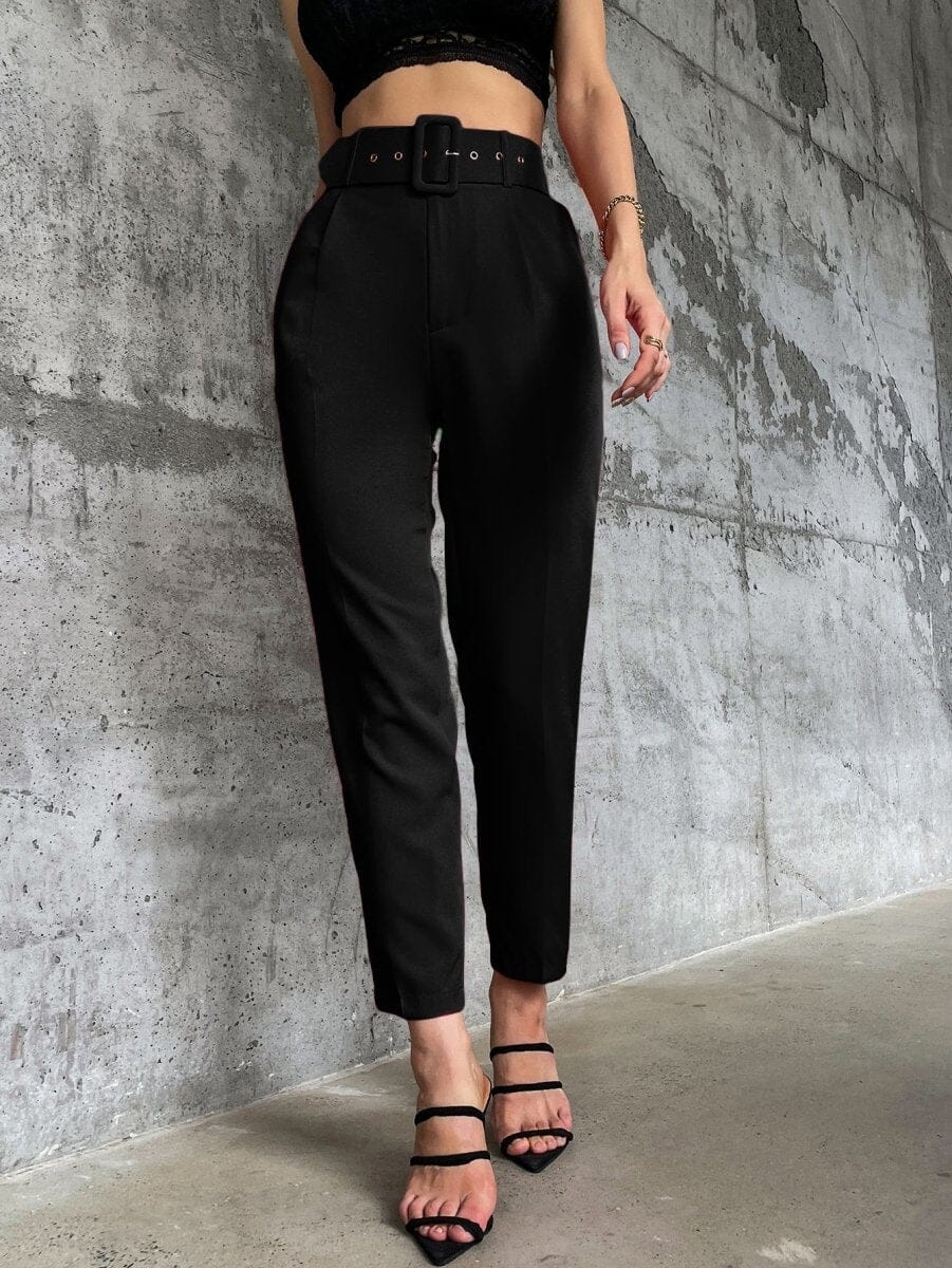 Calça Elegante Com Cinto