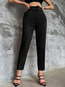 Calça Elegante Com Cinto