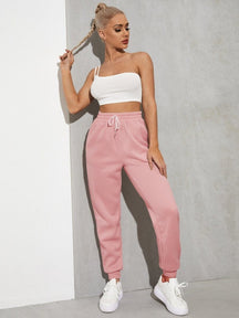 Calça Moletom Basic com Cordão