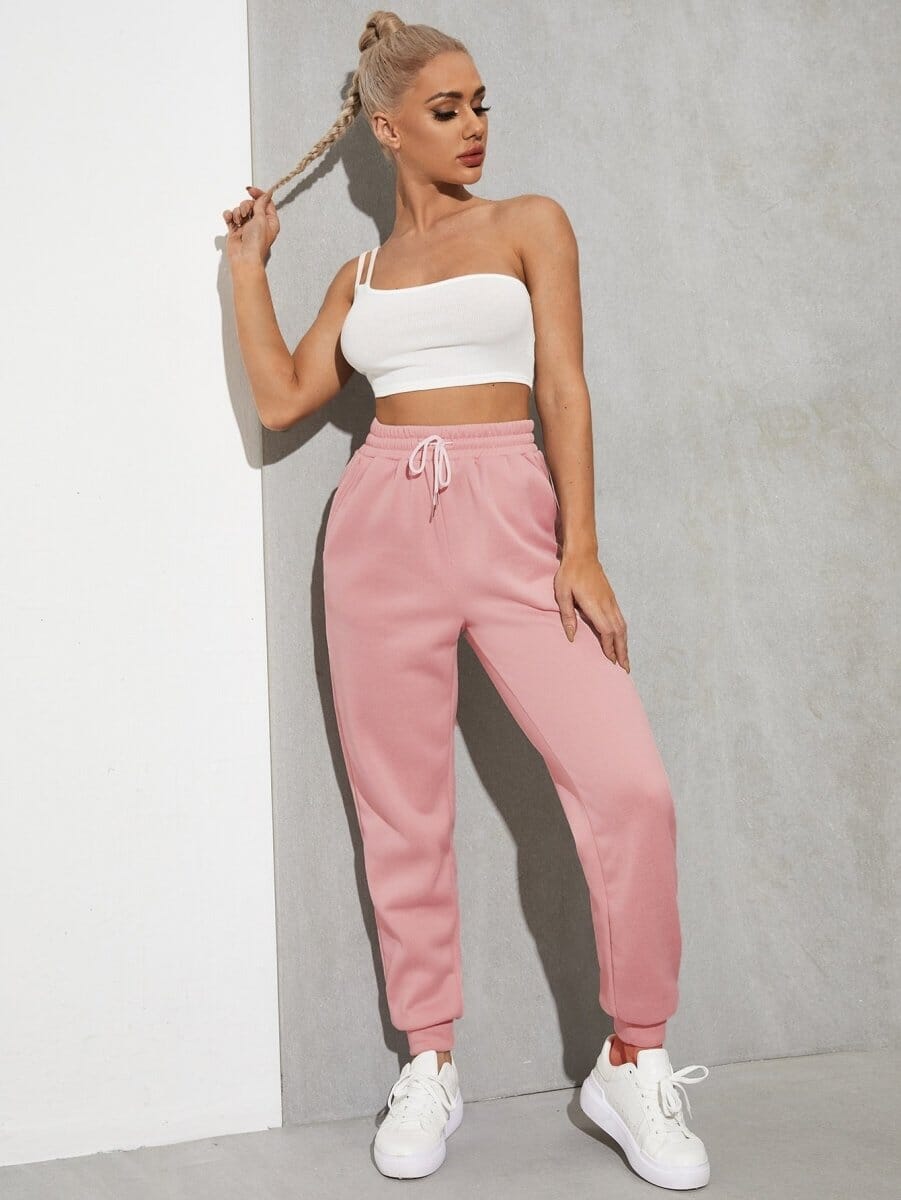 Calça Moletom Basic com Cordão
