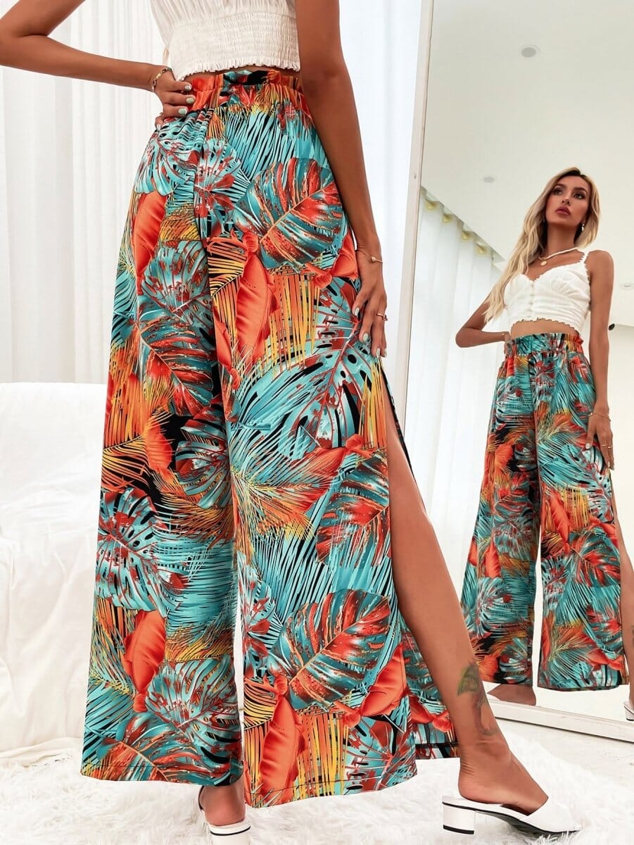 Calça Pantalona Estampada