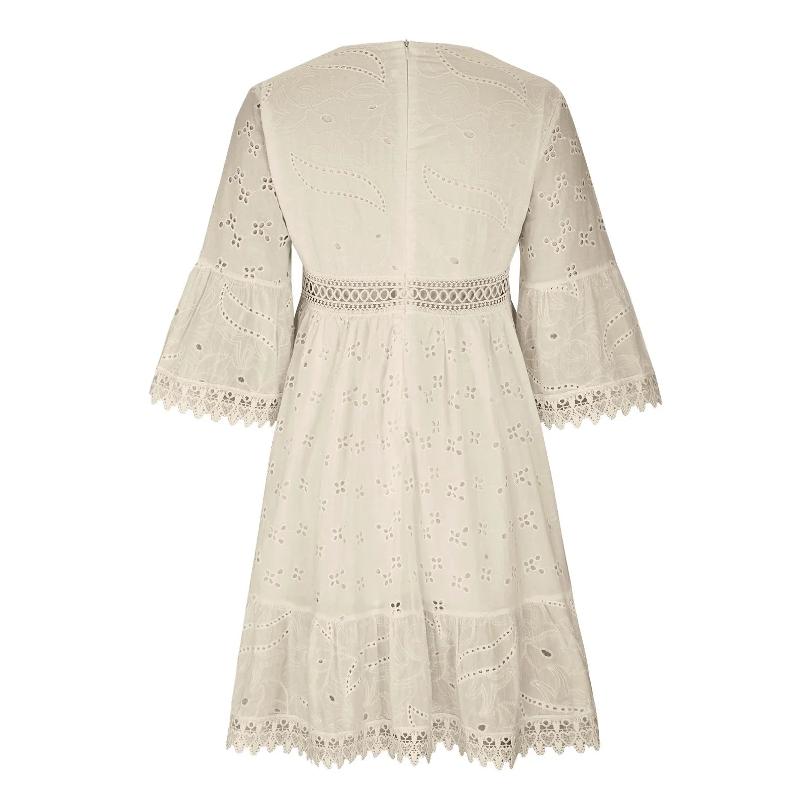 Vestido Elea Boho Curto Renda