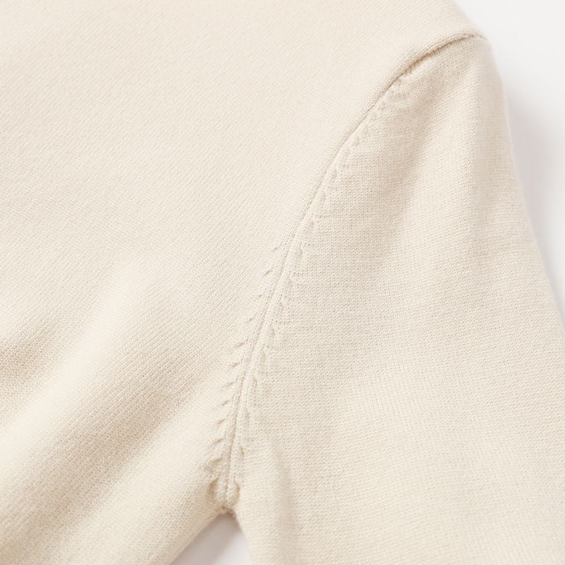 Suéter Feminino Gola Pérolas