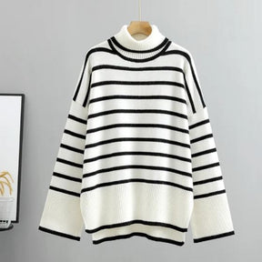Suéter Feminino Listrado OverSized
