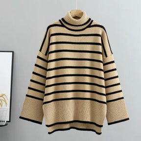 Suéter Feminino Listrado OverSized
