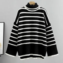 Suéter Feminino Listrado OverSized