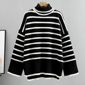 Suéter Feminino Listrado OverSized