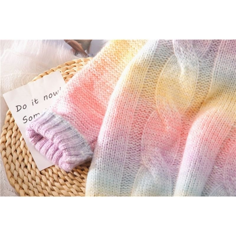 Suéter Feminino Tie Dye Vintage