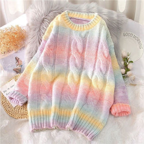 Suéter Feminino Tie Dye Vintage