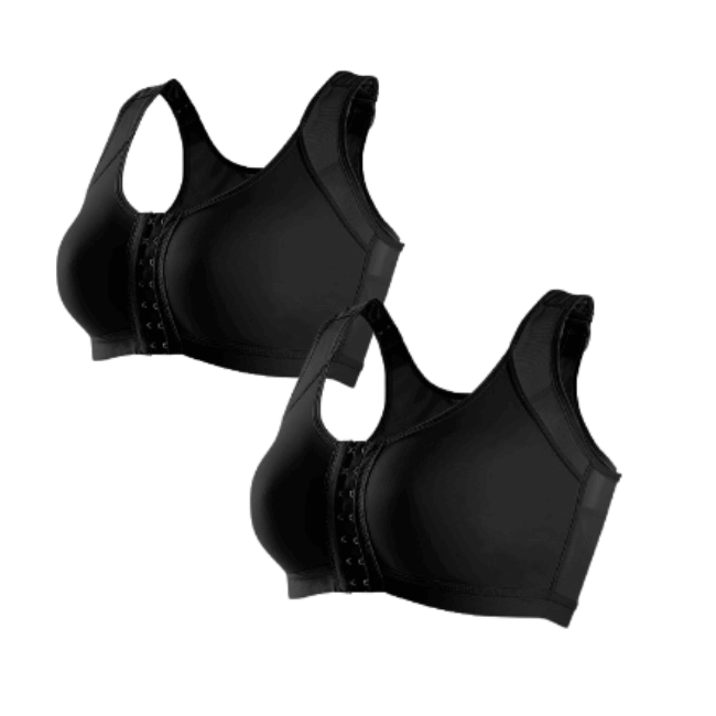 Kit 2 Sutiãs com Fecho Frontal - Posture Comfort