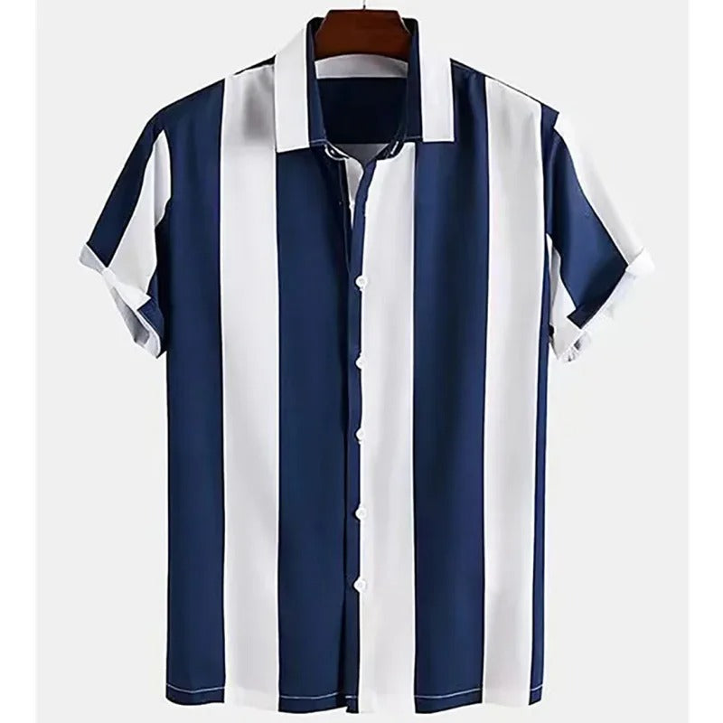 Camisa Masculina Listrada Navy